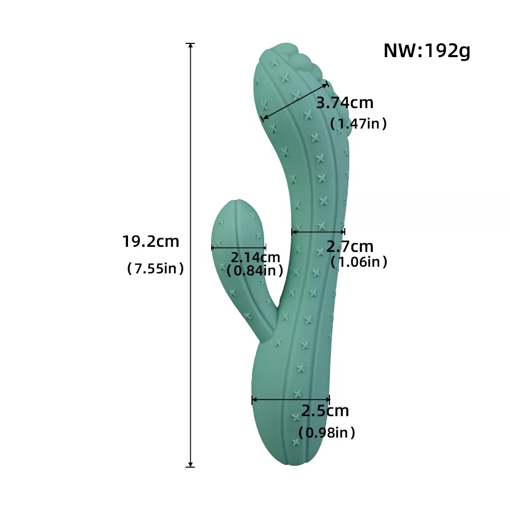 Vibrador Conejo Texturizado de Cactus — photo 2 of 10