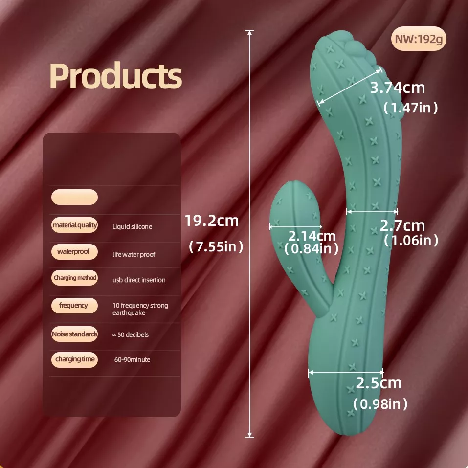 Vibrador Conejo Texturizado de Cactus — photo 4 of 10