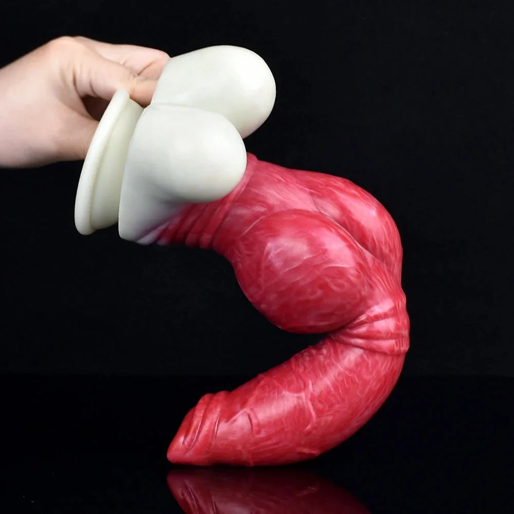 Dildo Estilo Perrito con Nudo de 10,35 pulgadas — photo 3 of 7