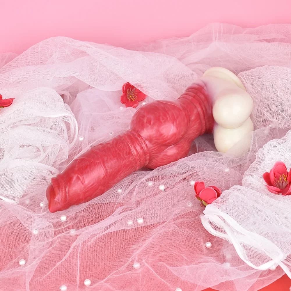 Dildo Estilo Perrito con Nudo de 10,35 pulgadas — photo 2 of 7