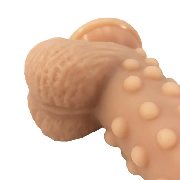 Gepunkteter realistischer Dildo 9,2 Zoll — photo 4 of 6
