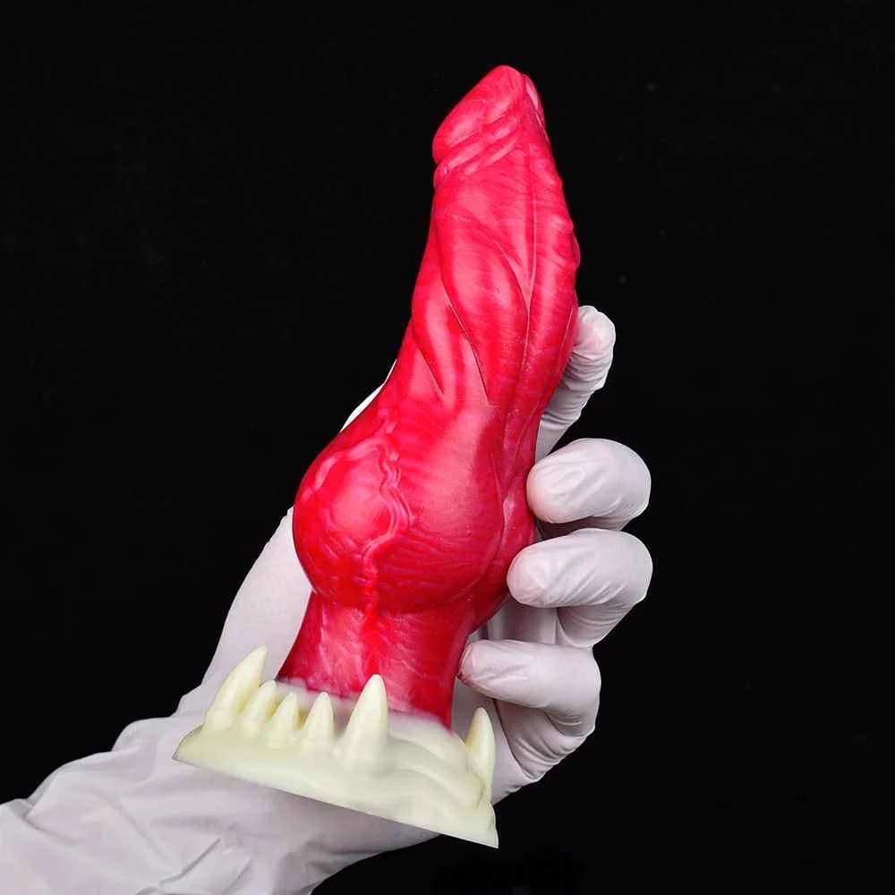 Dildo Nudo de Mastín de 7.32 Pulgadas — photo 2 of 9