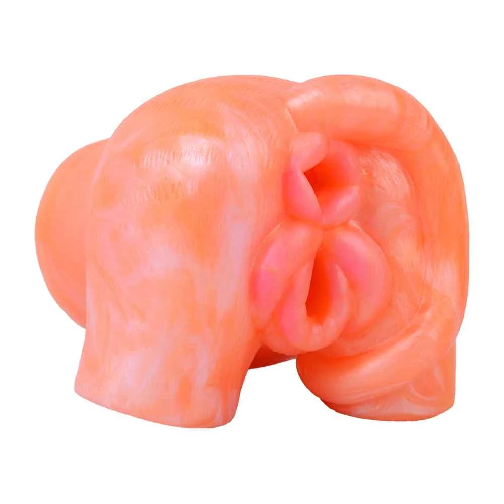 Masturbador con forma de gato naranja
