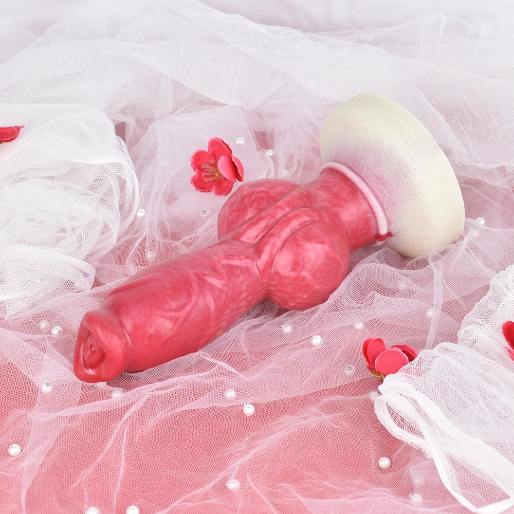 Silicone dildo dog platinum fantasy sex toy