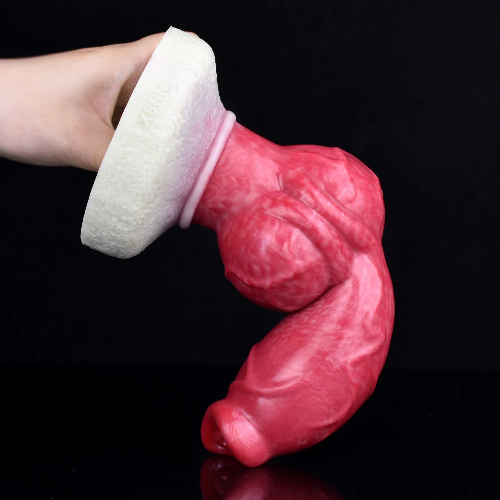 Silicone dildo dog platinum fantasy sex toy