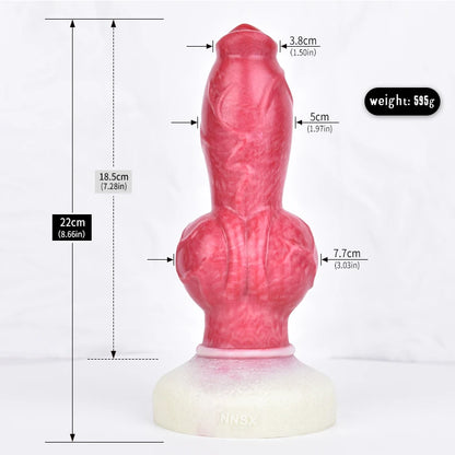 Silicone dildo dog platinum fantasy sex toy