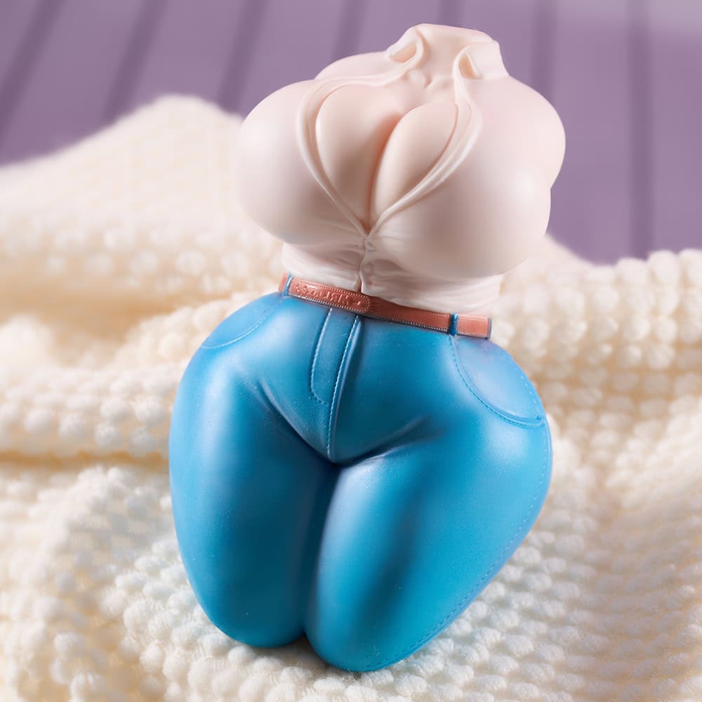 silicone denim fantasy torso sex doll with big boobs