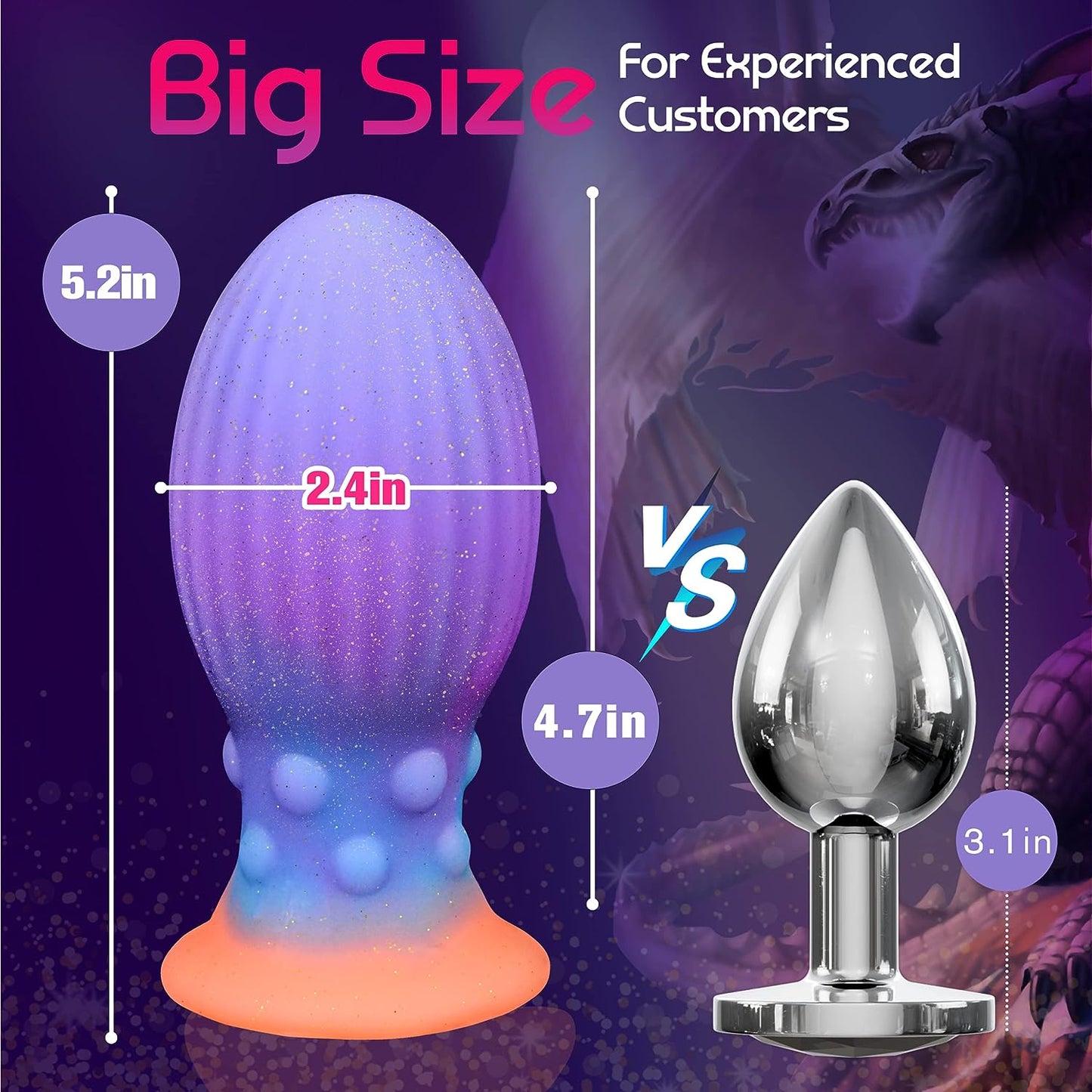 Dragon Egg Glowing Butt Plug