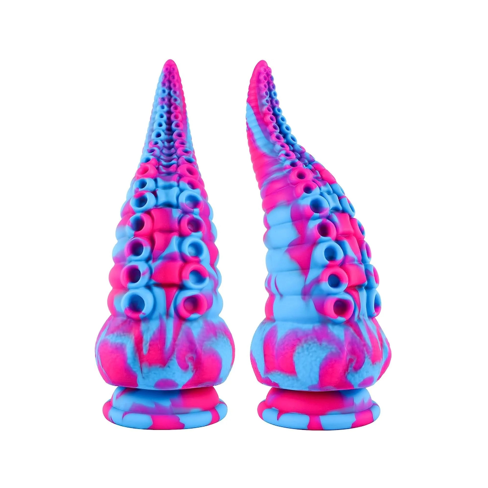 Silicone dildo tentacle fantasy platinum sex toy