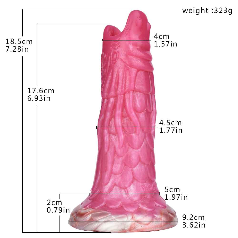 Fiery Dragon Ovipositor Dildo 7.2 inch