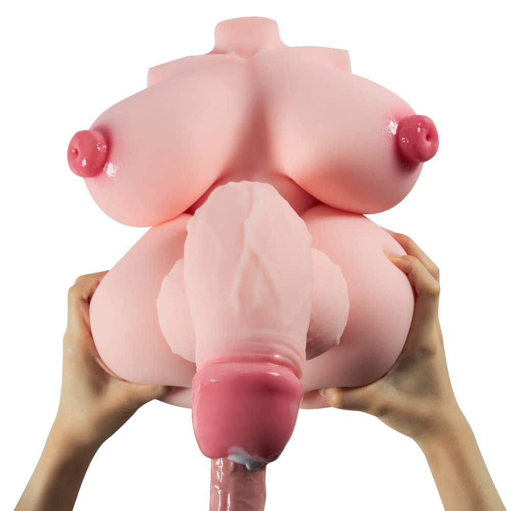 trans fantasy torso sex doll with large boobs and big penis