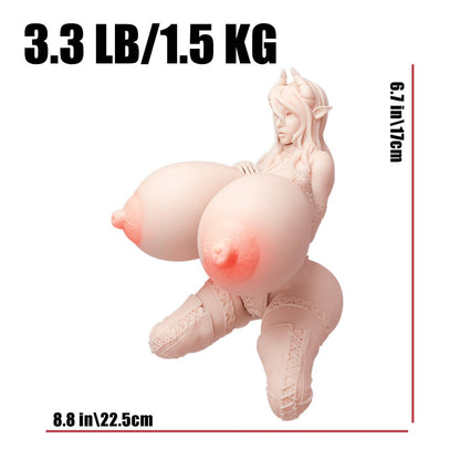 silicone anime fantasy torso sex doll with big boobs