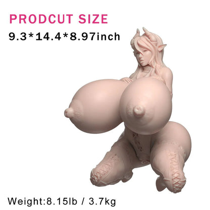 silicone anime fantasy torso sex doll with big boobs