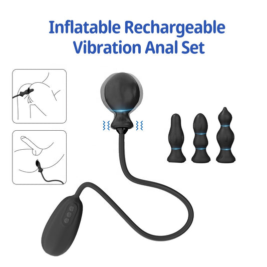 Harper 4-Piece Inflatable Butt Plug Set