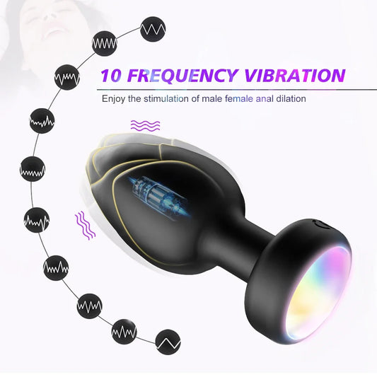 LED Vibrating Butt Plug