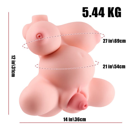 pregnant big uterus fantasy torso sex doll with big boobs