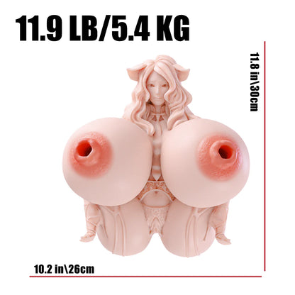 anime fantasy silicone torso sex doll with big boobs