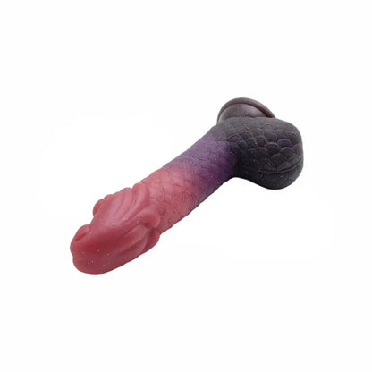 Silicone dildo dragon fantasy platinum sex toy