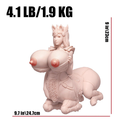 centaur fantasy silicone torso sex doll with big boobs