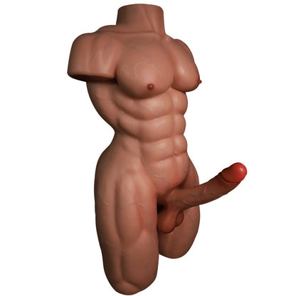 Silicone male torso sex doll with big penis 17.5 kg