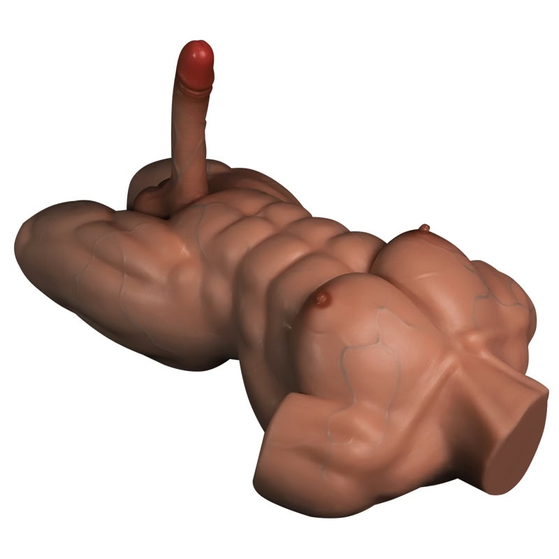 Silicone male torso sex doll with big penis 17.5 kg