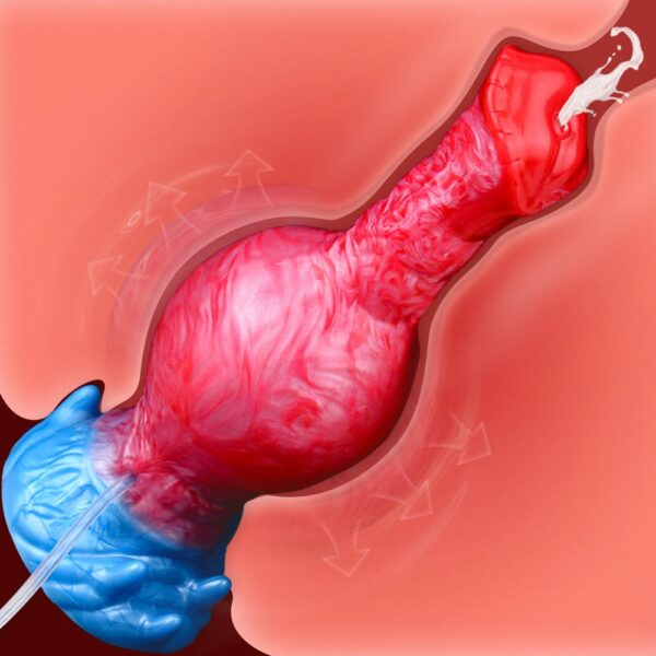 Horse inflatable squirting dildo 8.8 inch 2
