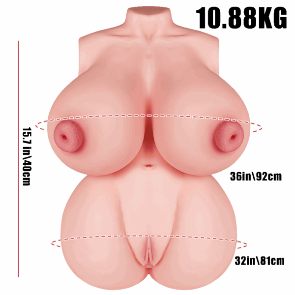 torso sex doll with penetrable nipples fantasy