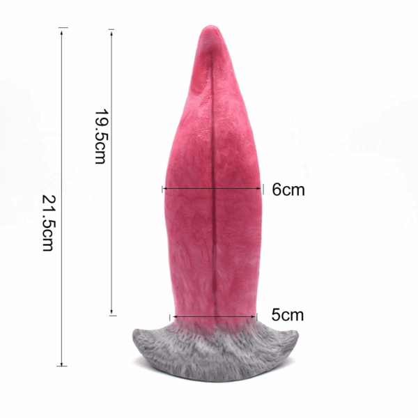 Magic tongue vibrating dildo 8.5 inch 1