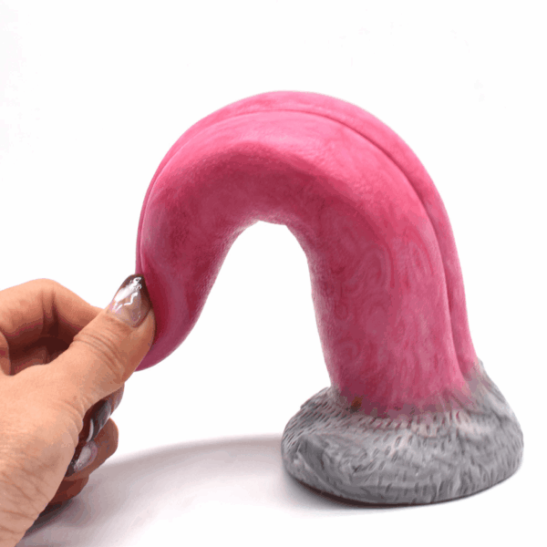 Magic tongue vibrating dildo 8.5 inch 4