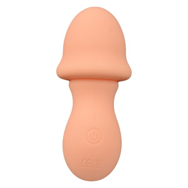 Mushroom mini wand vibrator peach fuzz