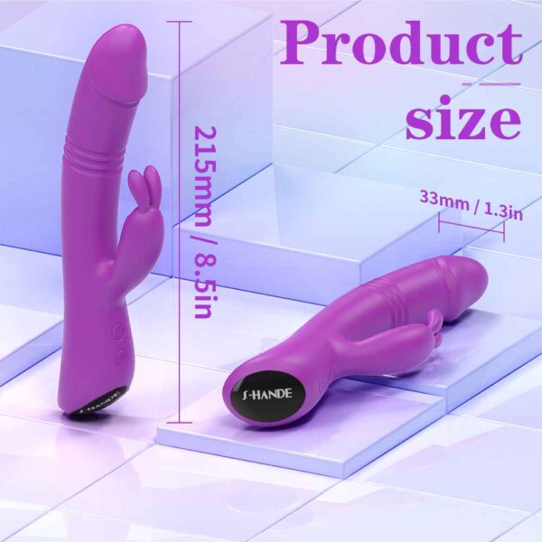 Randy thrusting rabbit vibrator 4