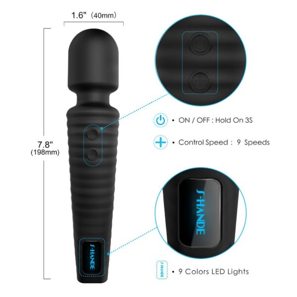 Star wand vibrator silicone 7