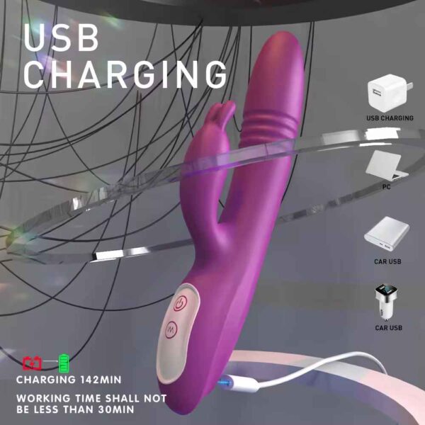 Thrusting rabbit vibrator 5
