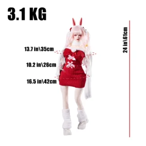 3.0 Kleur Bunny silicone mini anime sekspop