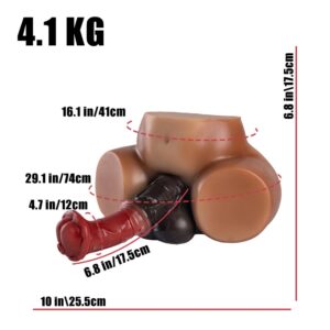 Máy thủ dâm hình mông bò bằng silicone 4 trong 1, 1 kg, 13.jpg