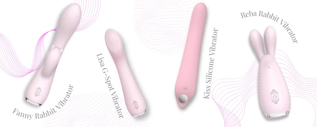 Silicone vibrator pink hero image